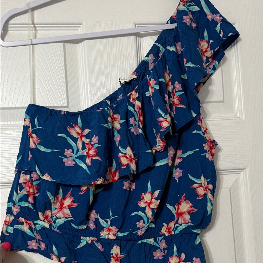 American Eagle Outfitters Blue Floral Top